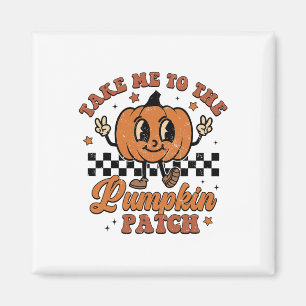 Take Me to The Pumpkin Patch Autumn Fall Thanksgiv Magnet