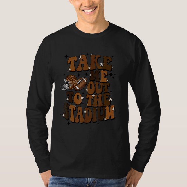 Take Me To The Stadium Football Vibes Touchdown Se T-Shirt (Vorderseite)