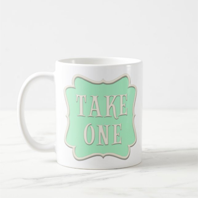 "Take One" Märchengebäck Party Pastel Green Kaffeetasse (Links)