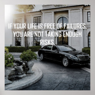 Take RISKS! - Quote Poster