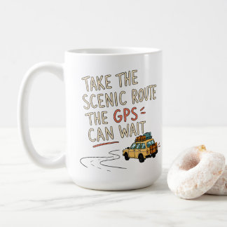 Take The Scenic Route Road Trip Tasse