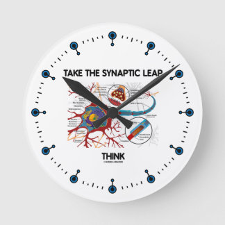 Take The Synaptic Leap Think Runde Wanduhr