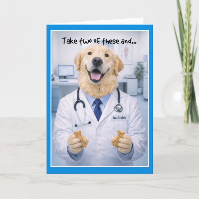Take Two Dog Bones Werde Gesund Karte DBA-1 (Vorderseite)