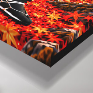 Takeda Shingen Samurai-Rüstung Herbst 11x14 Leinwanddruck