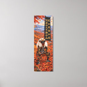 Takeda Shingen Samurai-Rüstung Herbst 16x48 Leinwanddruck