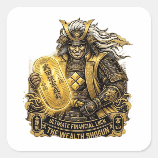 Takeda Shingen: The Wealth Shogun - Ultimate Gold Quadratischer Aufkleber