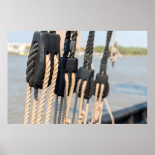 Takelage eines Schiffes Poster