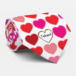 Taken Valentine Heart Men's Krawatte