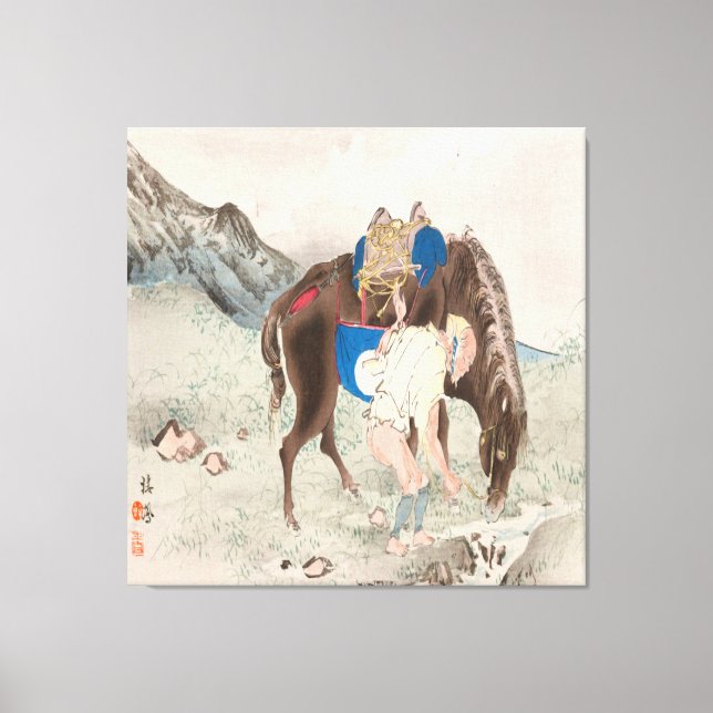 Takeuchi Seiho : Seihō jū in Fuji, PL.06 (1894) Leinwanddruck (Vorderseite)