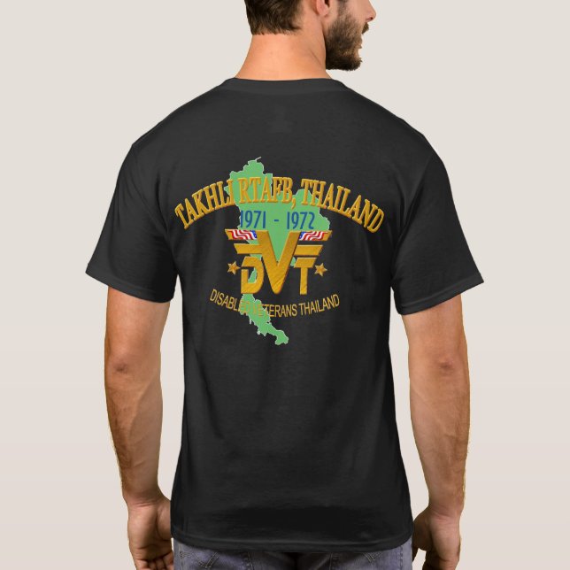 Takhli RTAFB, Thailand-Veteranen-T - Shirt (Rückseite)
