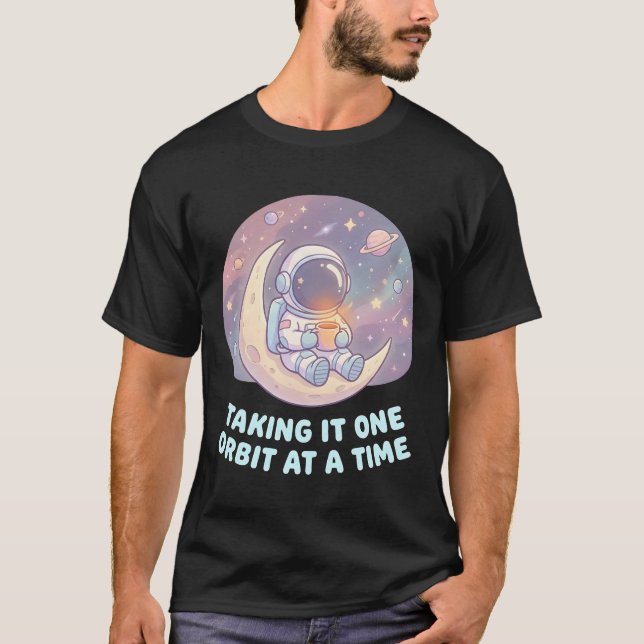 Taking It One Step at a Time Astronaut Men T-Shirt (Vorderseite)