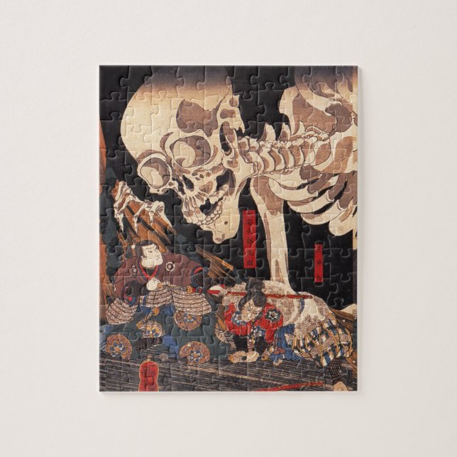 Takiyasha die Hexe und die Skeleton Erscheinung Puzzle (Vertikal)