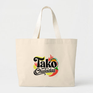 Tako Chuladas Lustiges Mexikanisches Essen Jumbo-T Jumbo Stoffbeutel