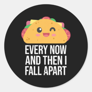 TAKO TUESDAY Ab und zu werde ich von Kawai abweich Runder Aufkleber