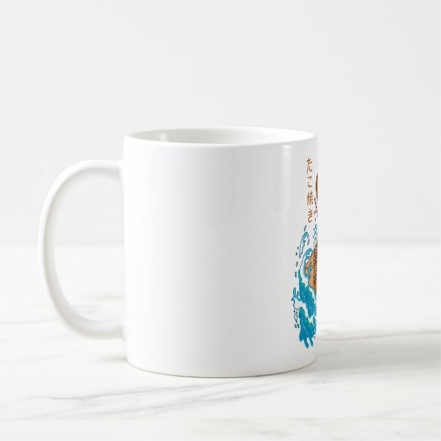 Takoyaki in der Welle Kaffeetasse (Links)