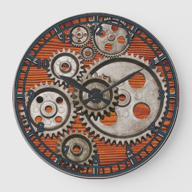 Takt der Motor-Taktgeber Große Wanduhr (Vorderseite)