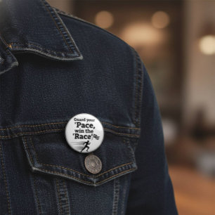 Takt-Rennen-Weisheits-Button: Gewinnen Sie das Spi Button