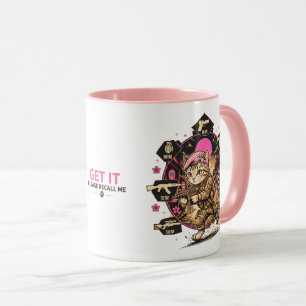 Taktischer Gamer-Katze Tasse