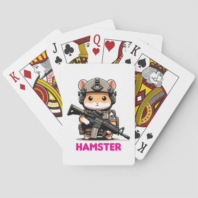 Taktischer Hamster Spielkarten (Rückseite)