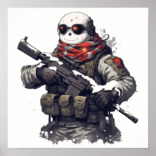 Taktischer Snowman Poster (Vorne)