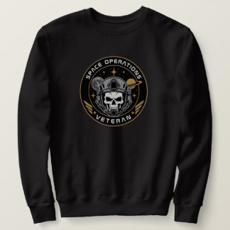 Taktischer Totenkopf Veteran der Raumoperationen Sweatshirt