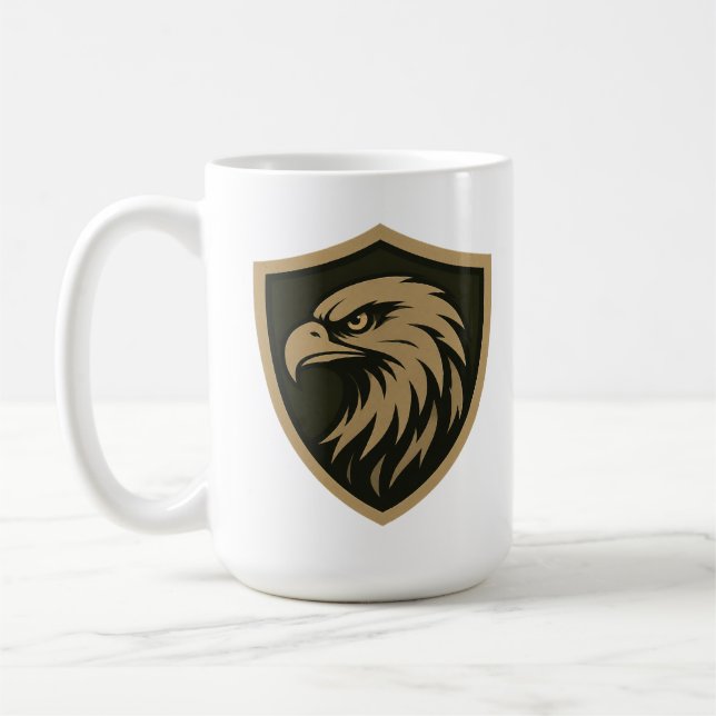 Taktisches Adler Schild Emblem Kaffeetasse (Links)