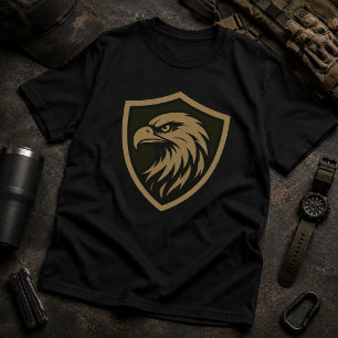 Taktisches Adler Schild Emblem T-Shirt