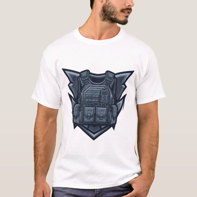 Taktisches Brustemblem für Soldaten T-Shirt (Vorderseite)