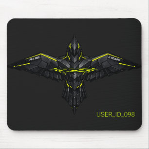 Taktisches RAVEN_CORE Gamer-Mauspad - Acid Green T Mousepad