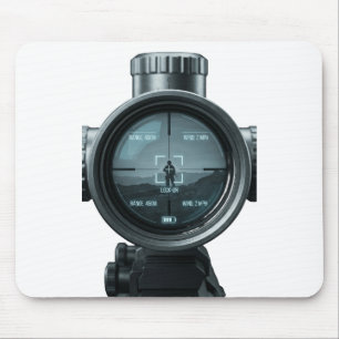 Taktisches Scharfschützenvisier FPS-Gamer-Grafik Mousepad