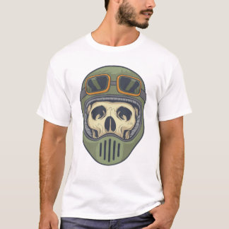 Taktisches Totenkopf-Helm Grafik-T-Shirt T-Shirt