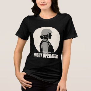 Taktisches Vintage-T-Shirt für Frauen "Night Opera Tri-Blend Shirt