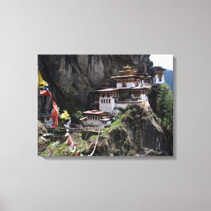 Taktsang-Flaggen Leinwanddruck