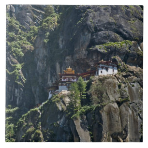 Taktsang-Kloster auf der Klippe, Paro, Bhutan Fliese