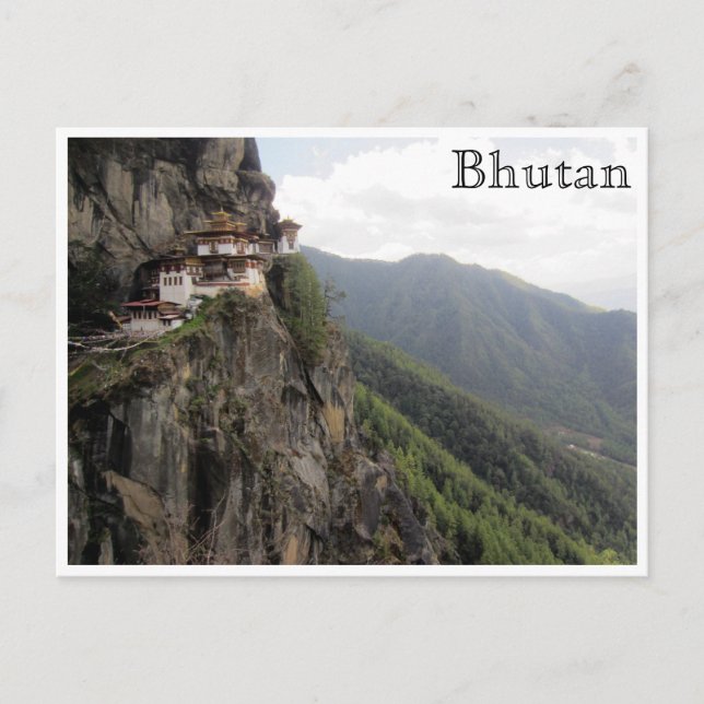 Taktsang paro bhutan postkarte (Vorderseite)