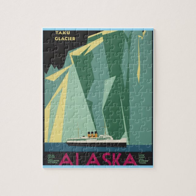 "Taku-Gletscher," Puzzle (Vertikal)