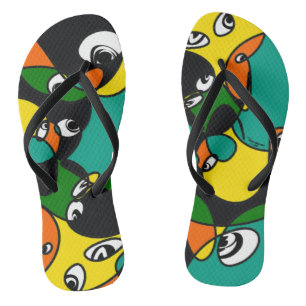 TAKUENFriends" ビ" ダル Flip Flops