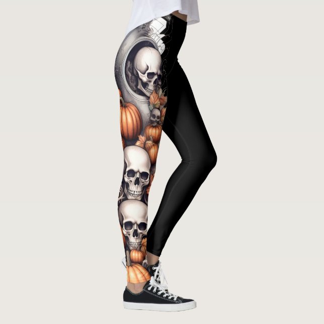 🎃 takuläre Schädelleder! 🎃 Leggings (Rechts)