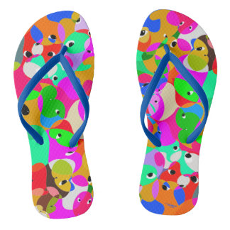 TAKUROMAN"Friends 2" Flip Flops