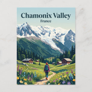 Tal Chamonix Frankreich Postkarte