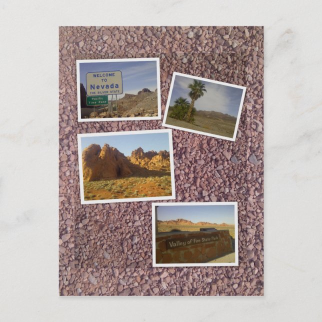 Tal der Feuerwüste - Nevada Postkarte (Vorderseite)