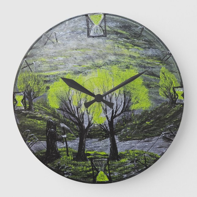 Tal der Todesuhr Große Wanduhr (Vorderseite)