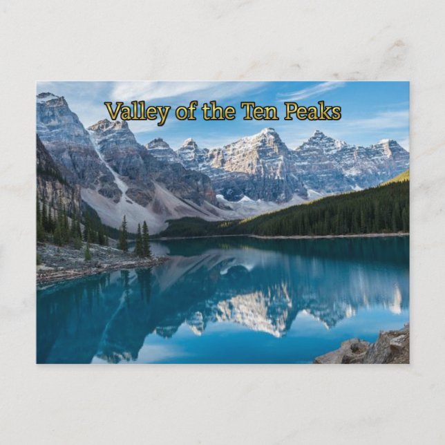 Tal der Zehn Zinnen, Nationalpark Banff Postkarte (Vorderseite)