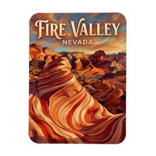 Tal des Feuers Nevada Magnet