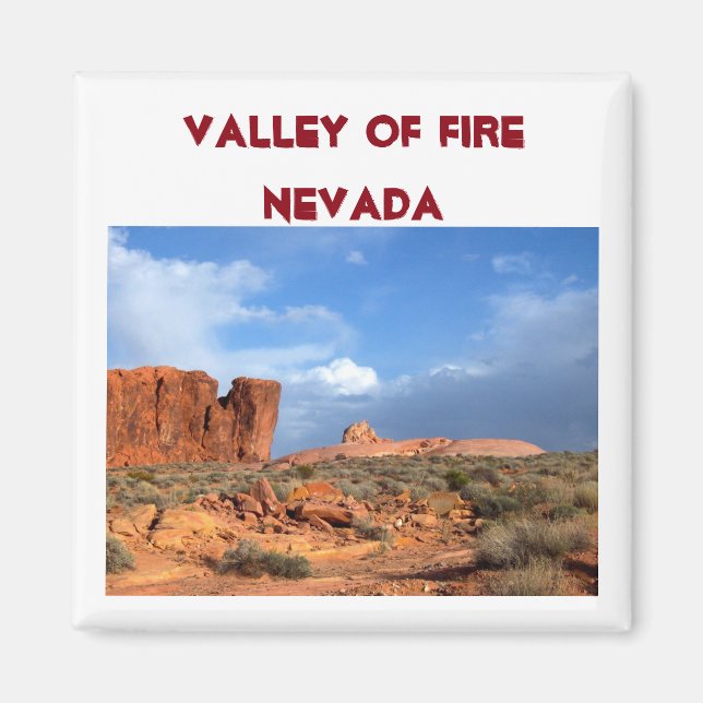 Tal des Feuers Nevada USA Magnet (Vorne)