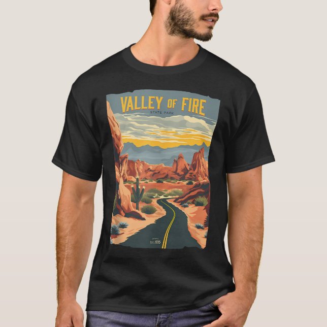 Tal des Feuers Staat T-Shirt (Vorderseite)