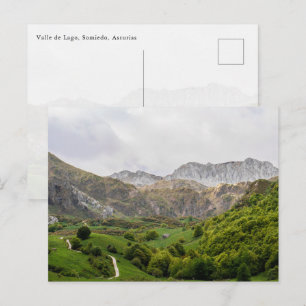 Tal des Lago, Naturpark Somiedo in Spanien Postkarte