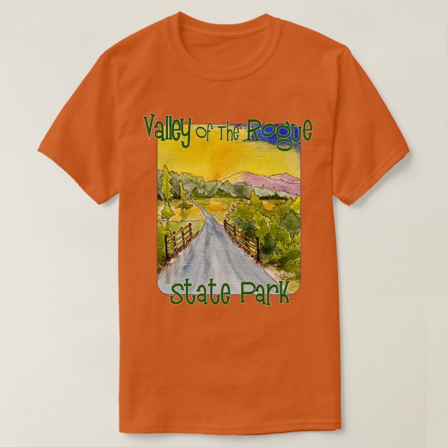 Tal des Rogue Staat Park Oregon T-Shirt (Design vorne)