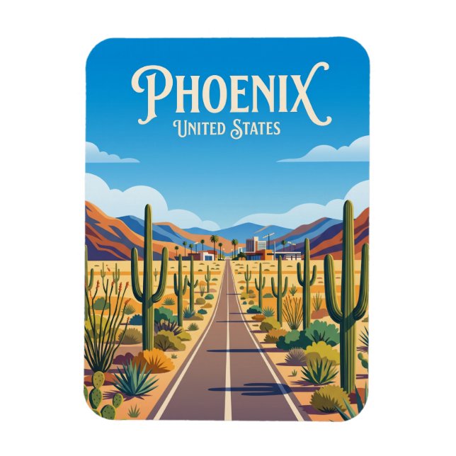Tal des Sonnenrandes, Vororte von Arizona Magnet (Vertikal)