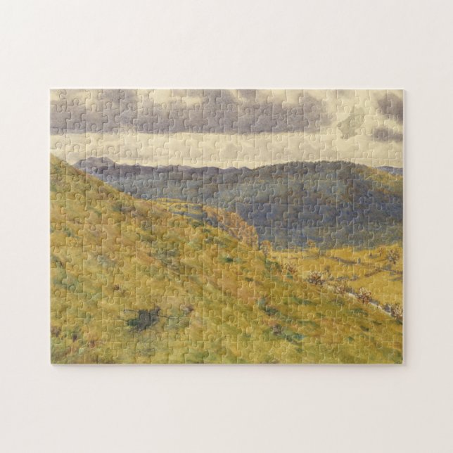 Tal des Teme ein sonnigen November-Morgen Puzzle (Horizontal)